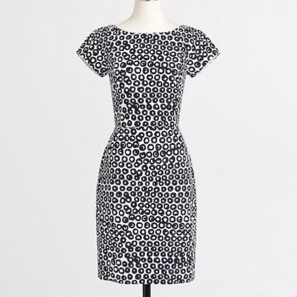 J. Crew Dresses & Skirts - J Crew Navy Basketweave Circle Dress